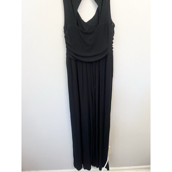 Moulinette Soeurs Anthropologie Molly Black Wide Leg Jersey Jumpsuit size M - Picture 11 of 13